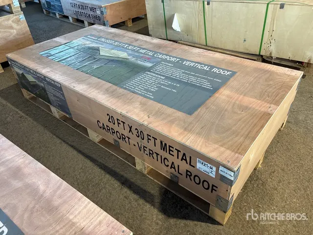 2026 AGR-MC2030 20 ft x 30 ft Steel Carport (Unused)