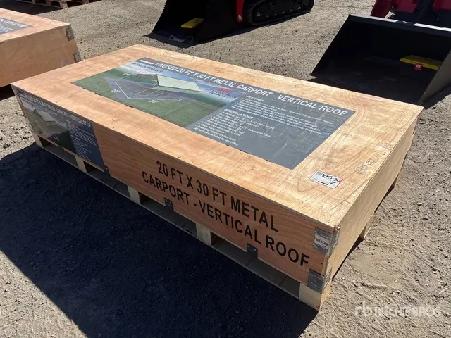 2026 AGR-MC2030 20 ft x 30 ft Steel Carport (Unused)