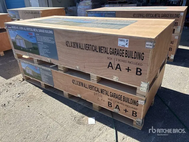 2026 AGR-MS2642 26 ft x 42 ft Metal Garage Storage Building (Unused)