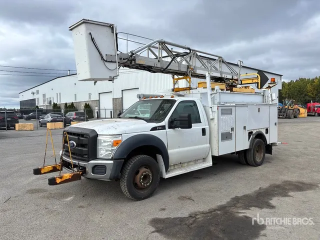 2011 Telelift TTS25-5-GY 35 ft on 2011 Ford F-450 4x2 Van Mounted Aerial Lift