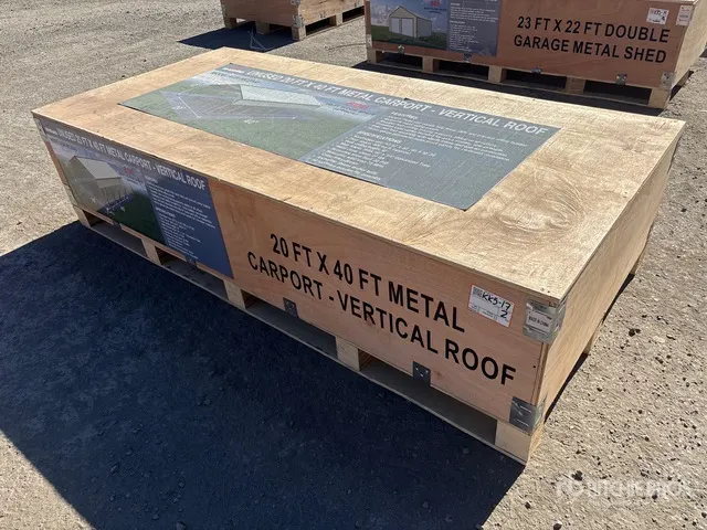 2026 AGR-MC2040 20 ft x 40 ft Steel Carport (Unused)