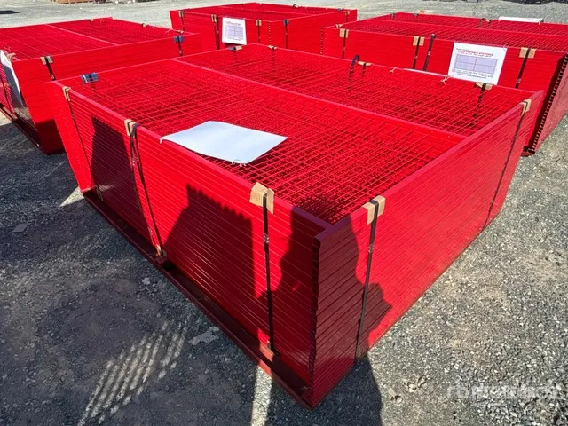 Quantity of (30) Canex 8 ft x 6 ft Powder Coated Temporary Site Fence (Unused)