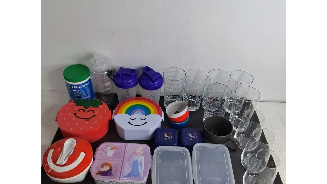 Drinking Glasses, Starbucks Mug, Lunch Containers, Travel Mugs, Sealed Relaxer Collagen Protein