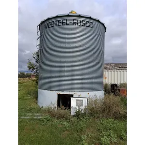 1650 Bushel Westeel-Rosco Grain Bin on Hopper w/Airation-Pickup Offsite South of Allan