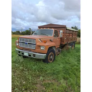 1985 Ford F-800 Grain Truck (5-speed, 2 hydraulics, PTO)-Pickup offsite South of Allan