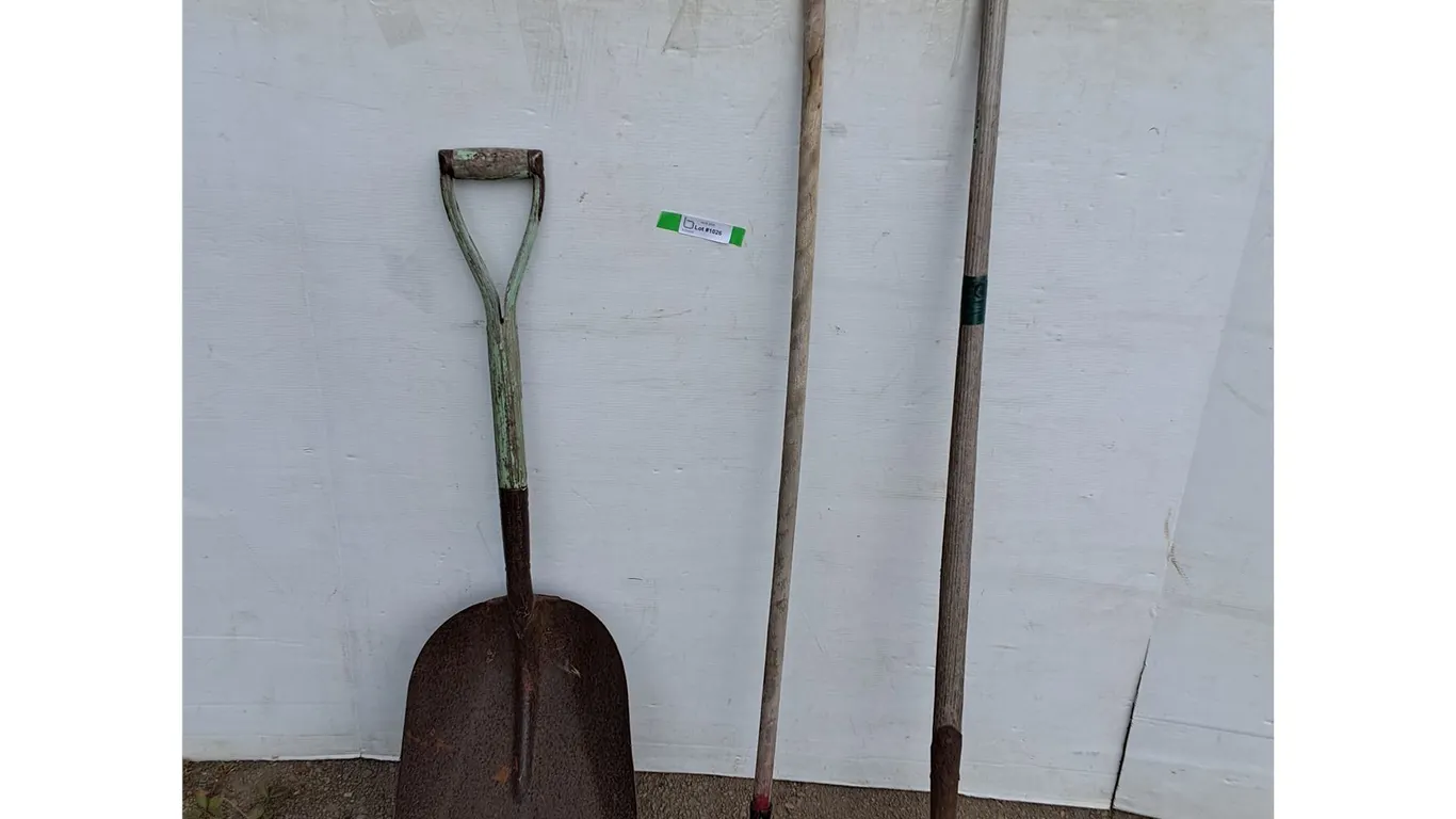 **Shovel 43", Hoe 53", Rake 56" No Shipping