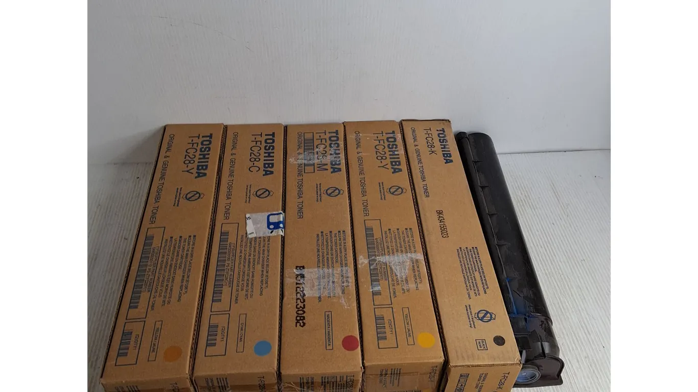 (6) Toshiba T-FC28 Series Toner Cartridges - 5 Are Sealed