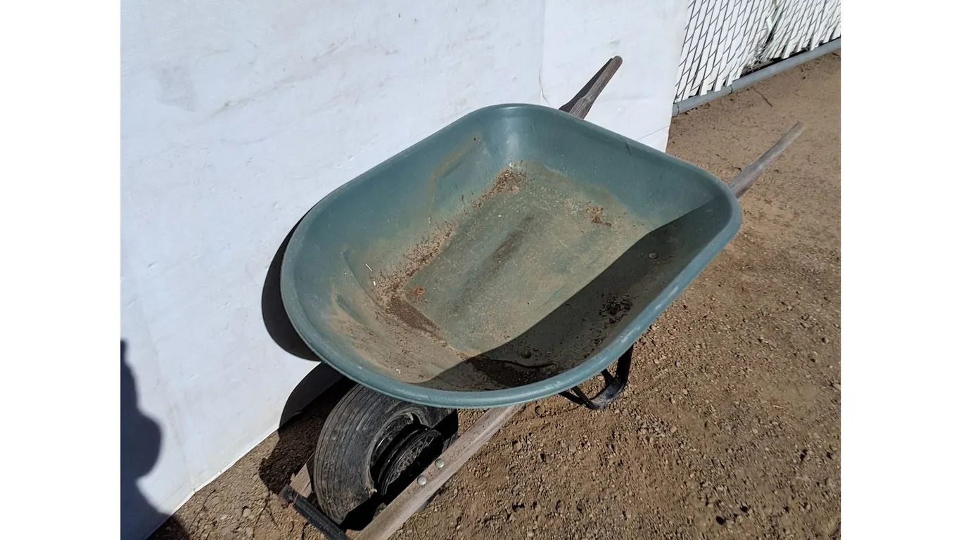 **Ames Green Plastic Wheelbarrow As-Is No Shipping