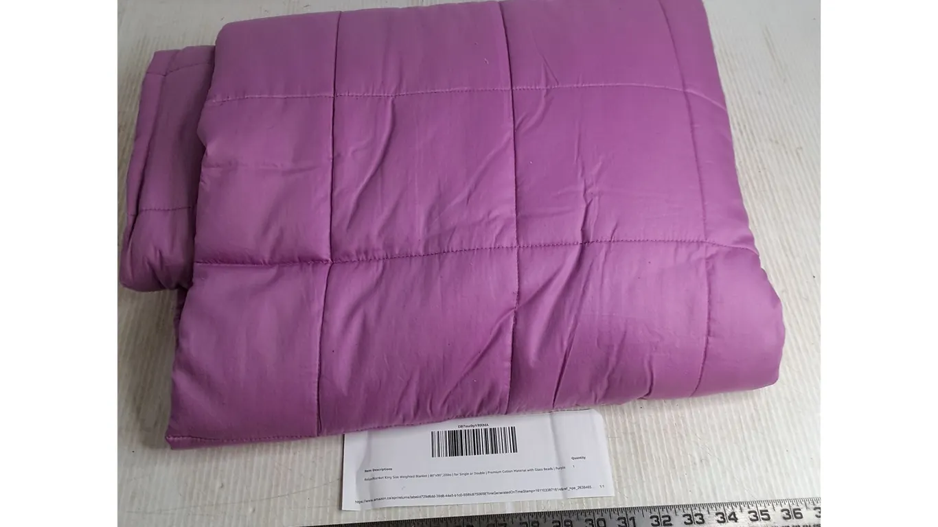 King Size Weighted (20 lb) Relax Blanket - Pinky Purple Color