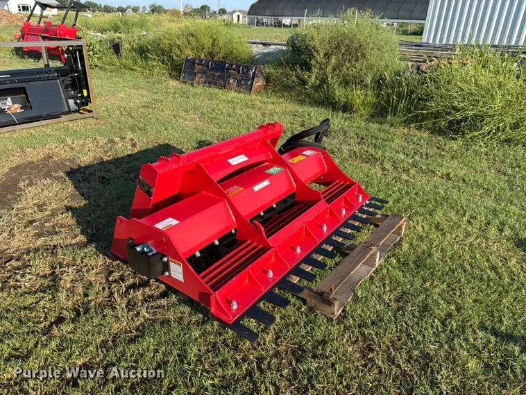 Raytree RMLL60 skid steer power rake land leveler