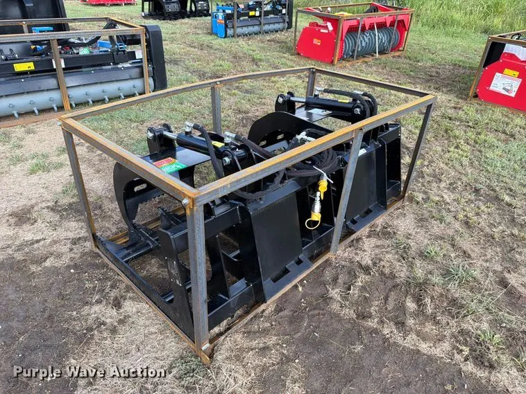 Raytree RMBG72 skid steer grapple bucket
