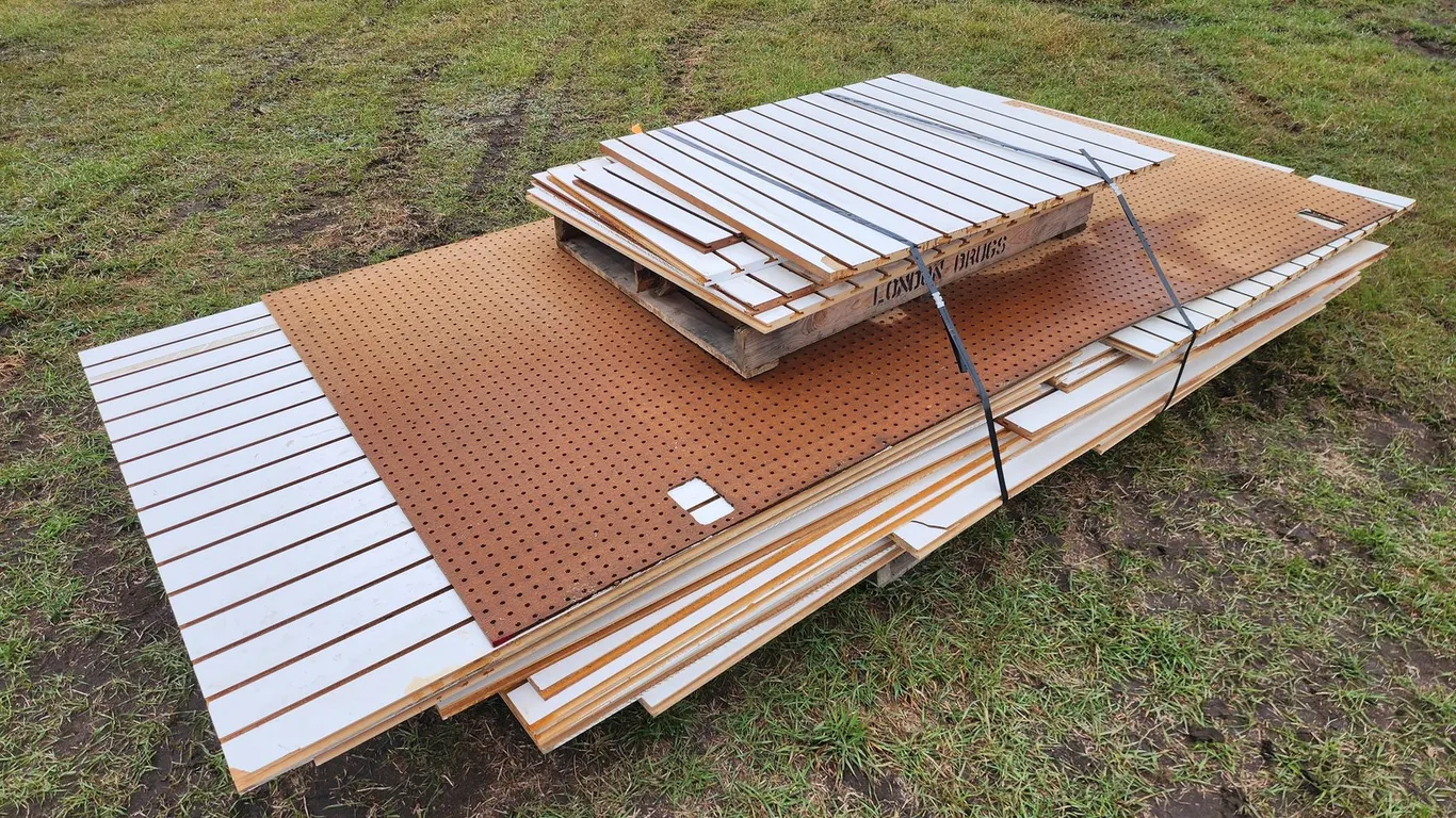 Melamine MDF Slatwall Panels