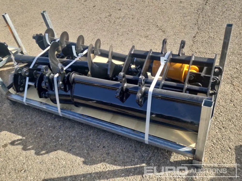 Unused 2026 Captok Qty (7) Rake, Ripper, Graber, 12" Auger, 16" Auger, 8" Narrow Bucket, 32" Bucket to suit Excavator