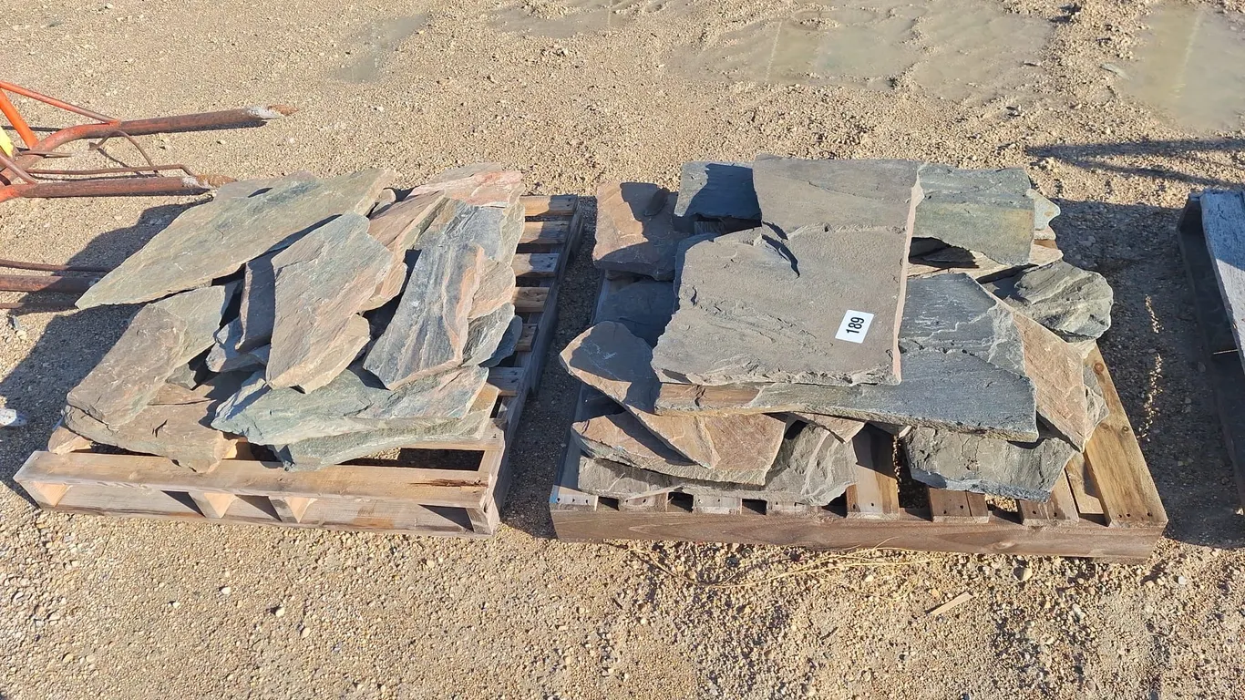2 Pallets of granite landscaping flat rocks