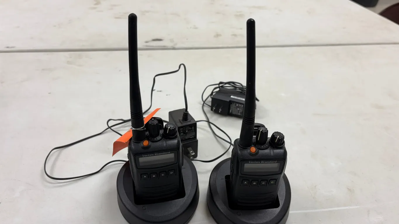 (2) Vertex Standard Handheld Radios