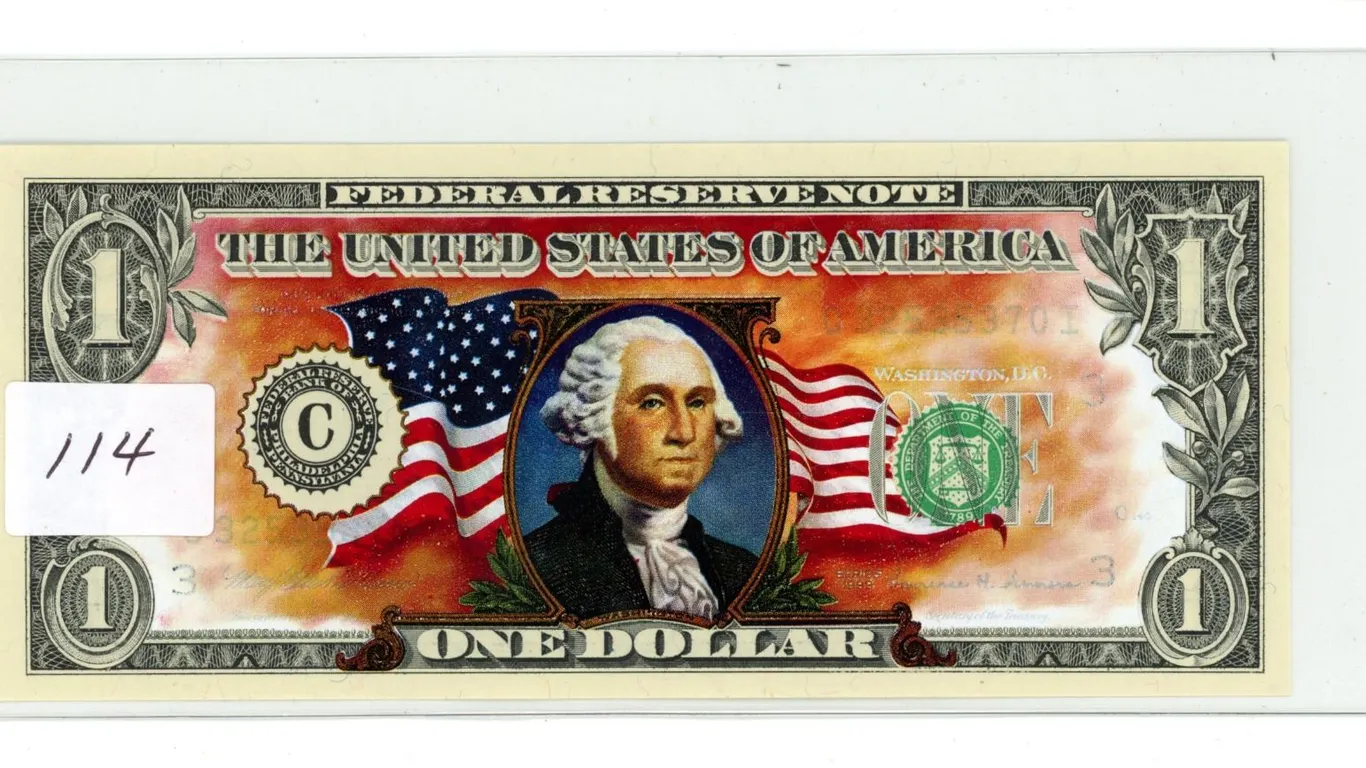 Colorized USA - $1.00 Note - Pristine