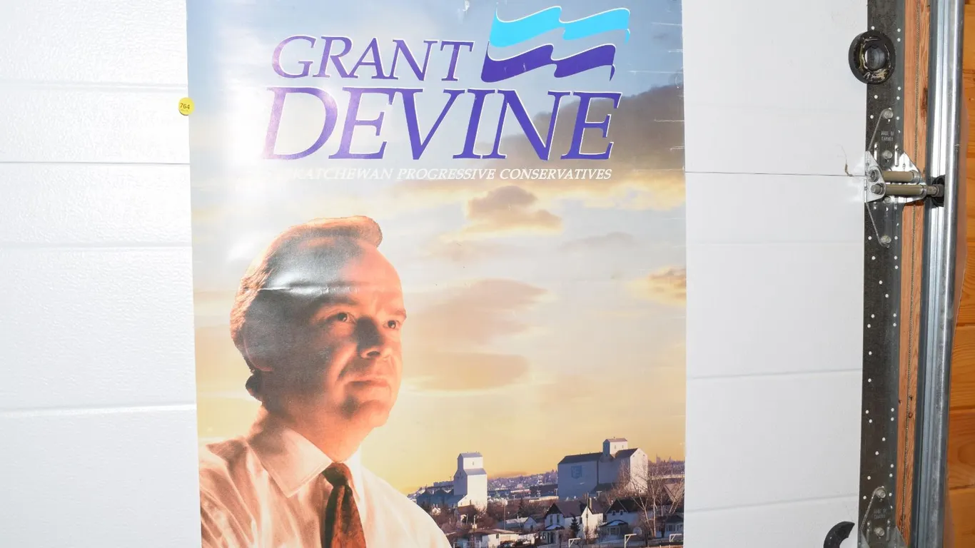 Grant Devine P.C. Poster (Sask)
