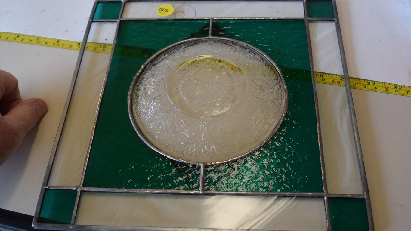 Glass Sandwich-Plate Stained Glass Hanger