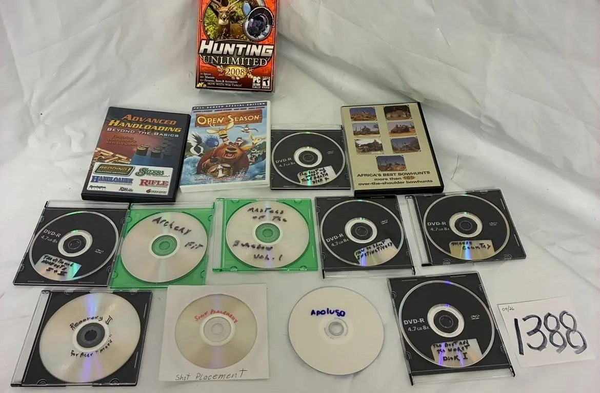 DVD Videos - Reloading, Hunting, Archery, Movie, etc.