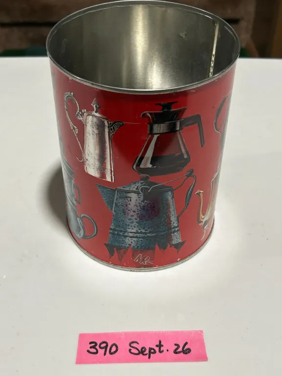 Coffee tin with nice graphics