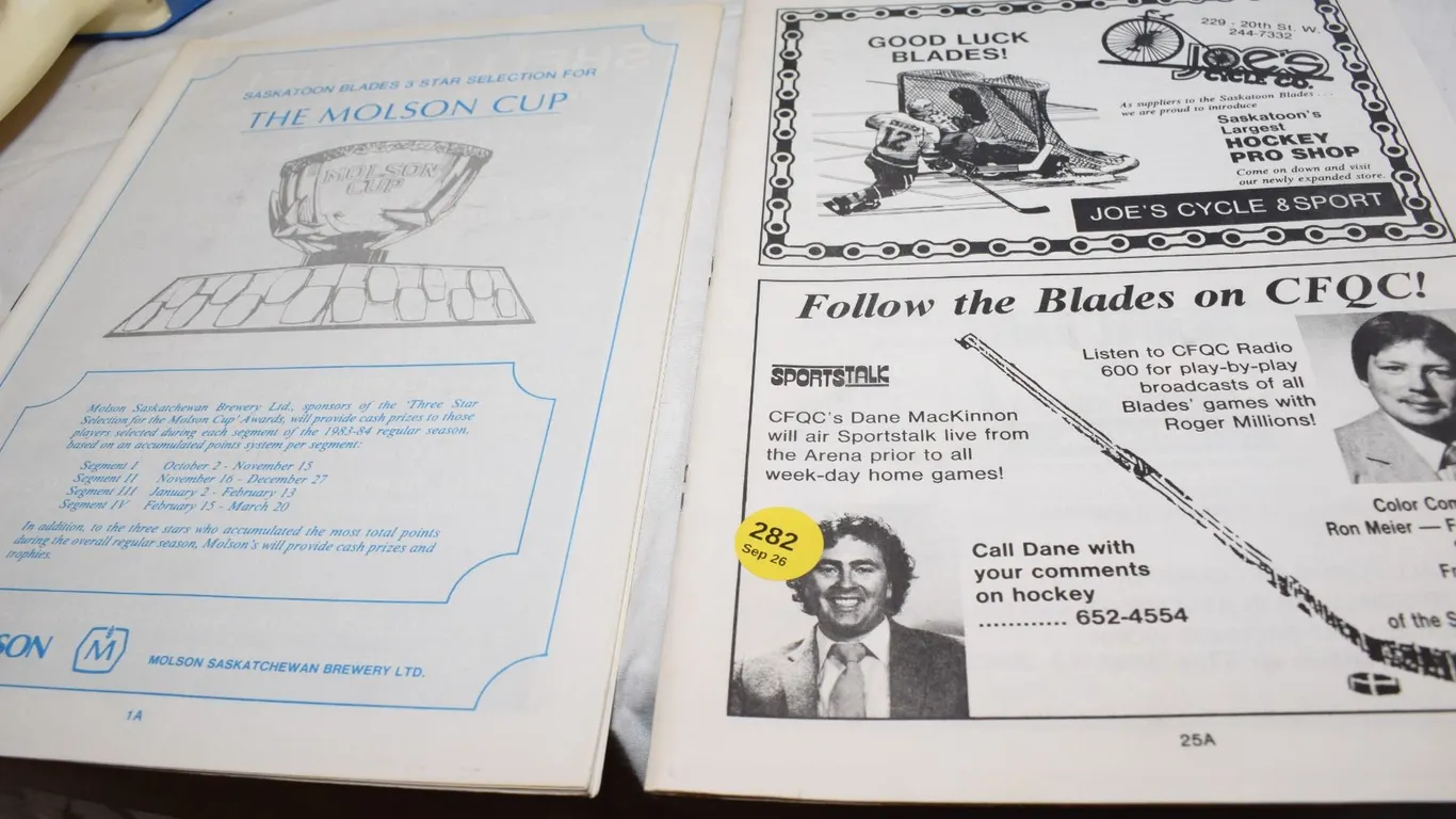 Saskatoon Blades Programs inc. Wendel Clark