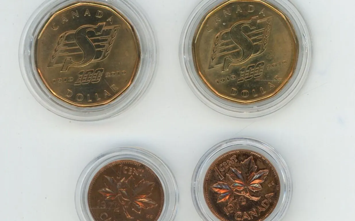2 - 2016 Sask Loonies with 1972,1973 Coppers