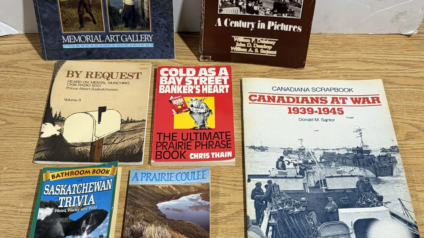 Lot of (7) Books – Sask Themed, History, etc.