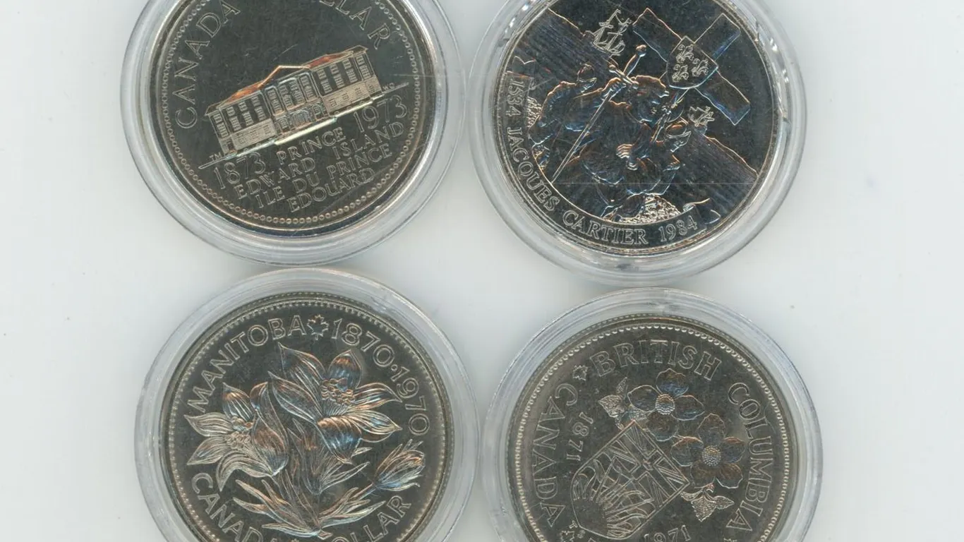 1970,1971,1973,1984 Commemorative dollars