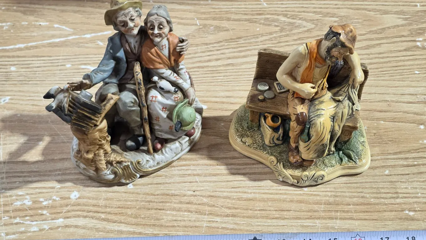 (2) Old Timer Figures 7x7 Stamped Nature Craft