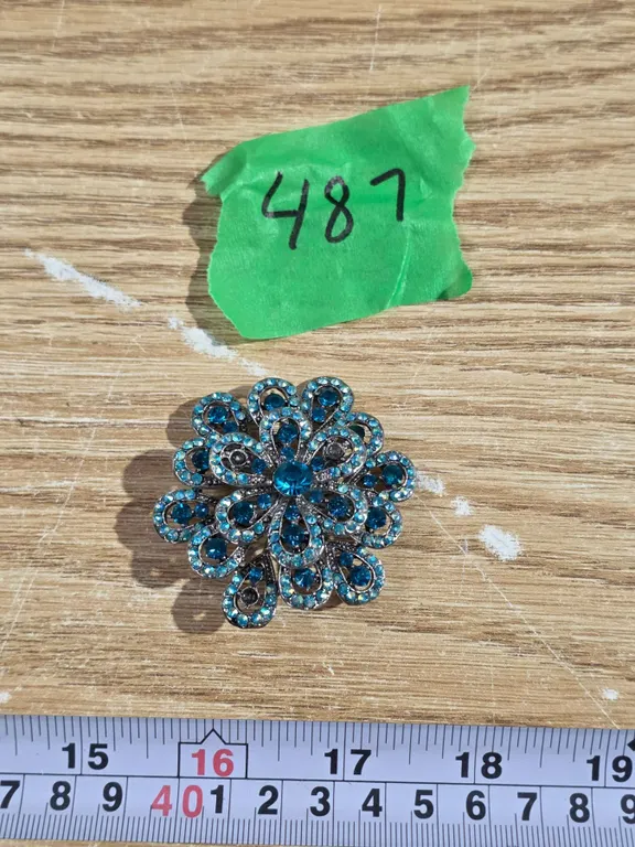 2'' Blue Stone Brooch