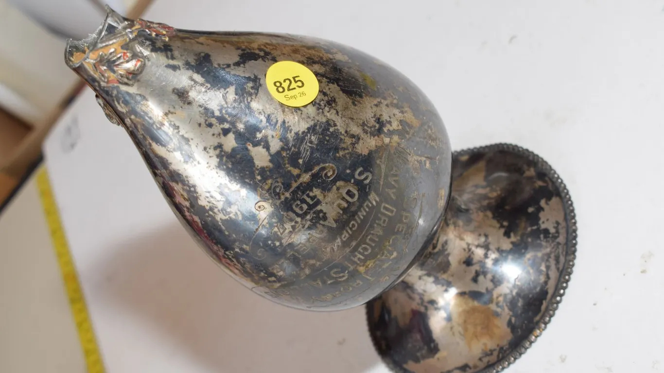 1907 Partial Trophy – Possibly Silver? Cannot Confirm