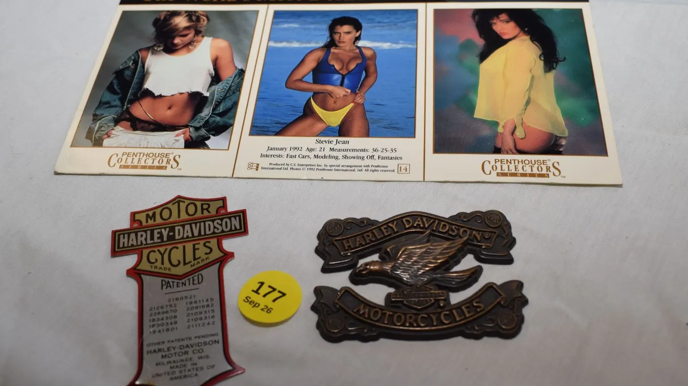 Harley Davidson Emblems, Penthouse Cards