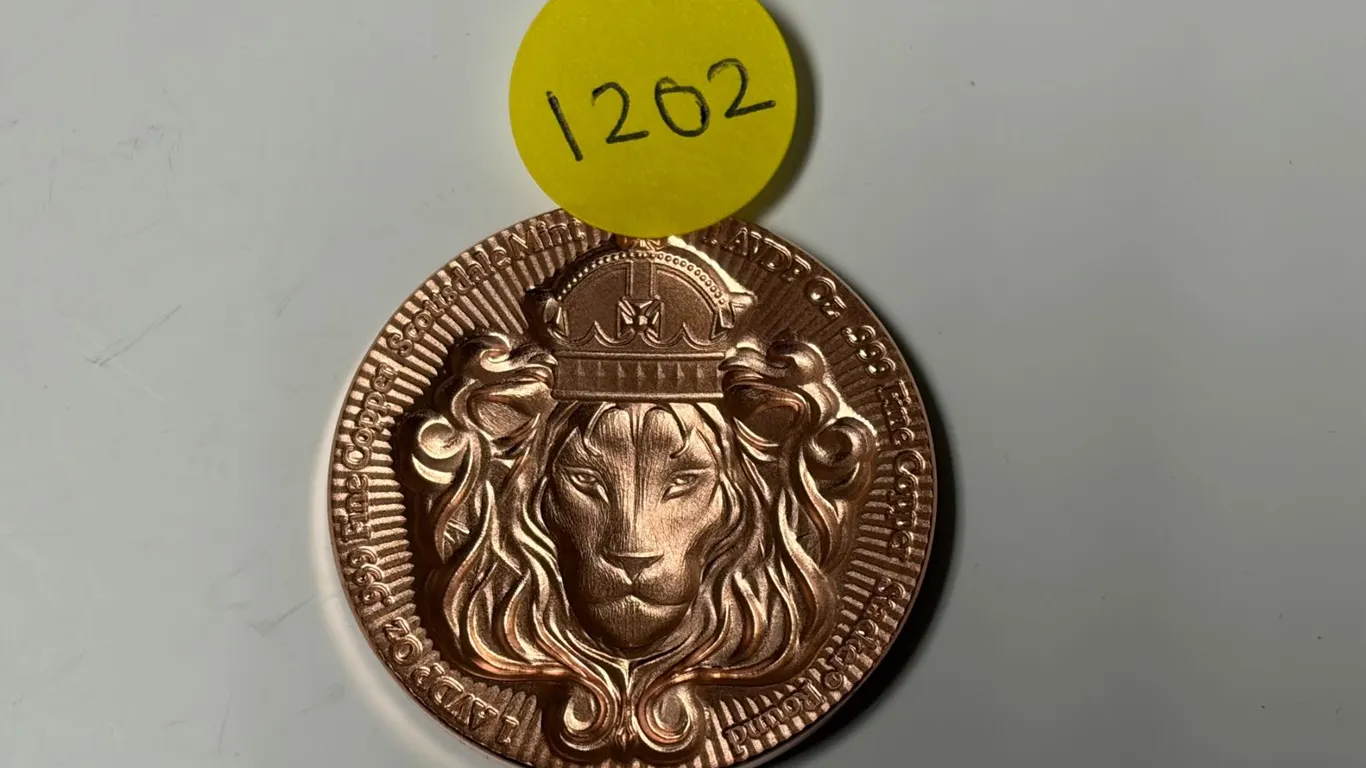 1 AVDP Oz .999 Fine Copper - Scottsdale Mint.