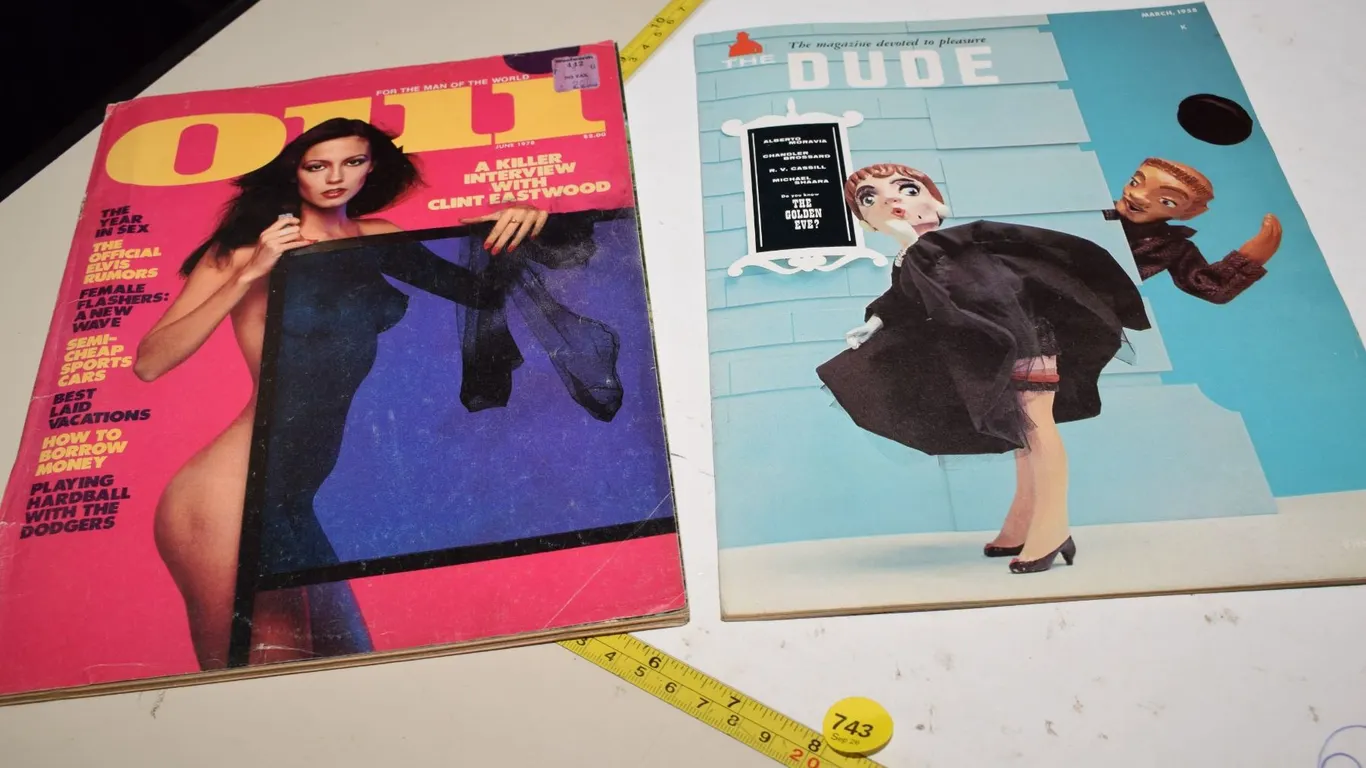 1958 “The Dude” Mens Magazine & 1978 Oui Men’s Magazine