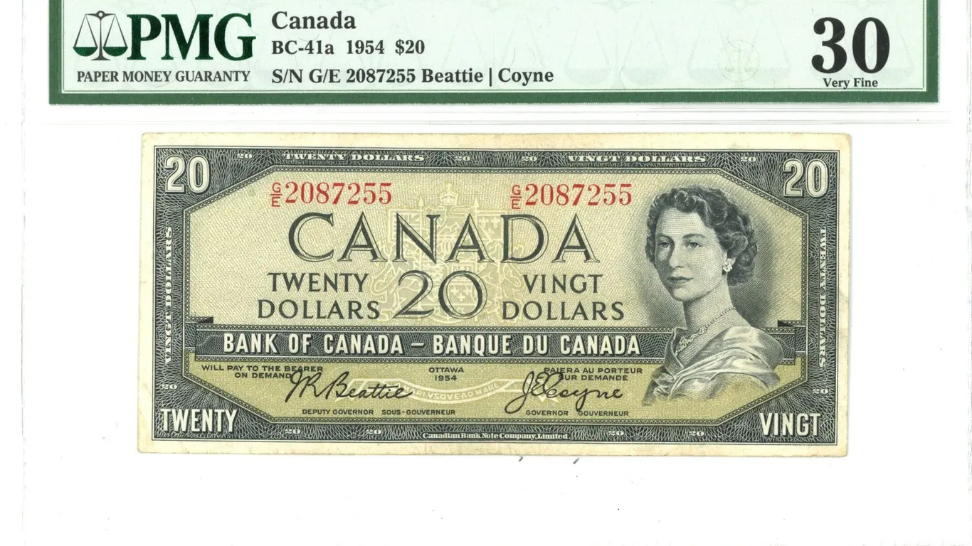 Graded 30 - 1954 $20.00 Note