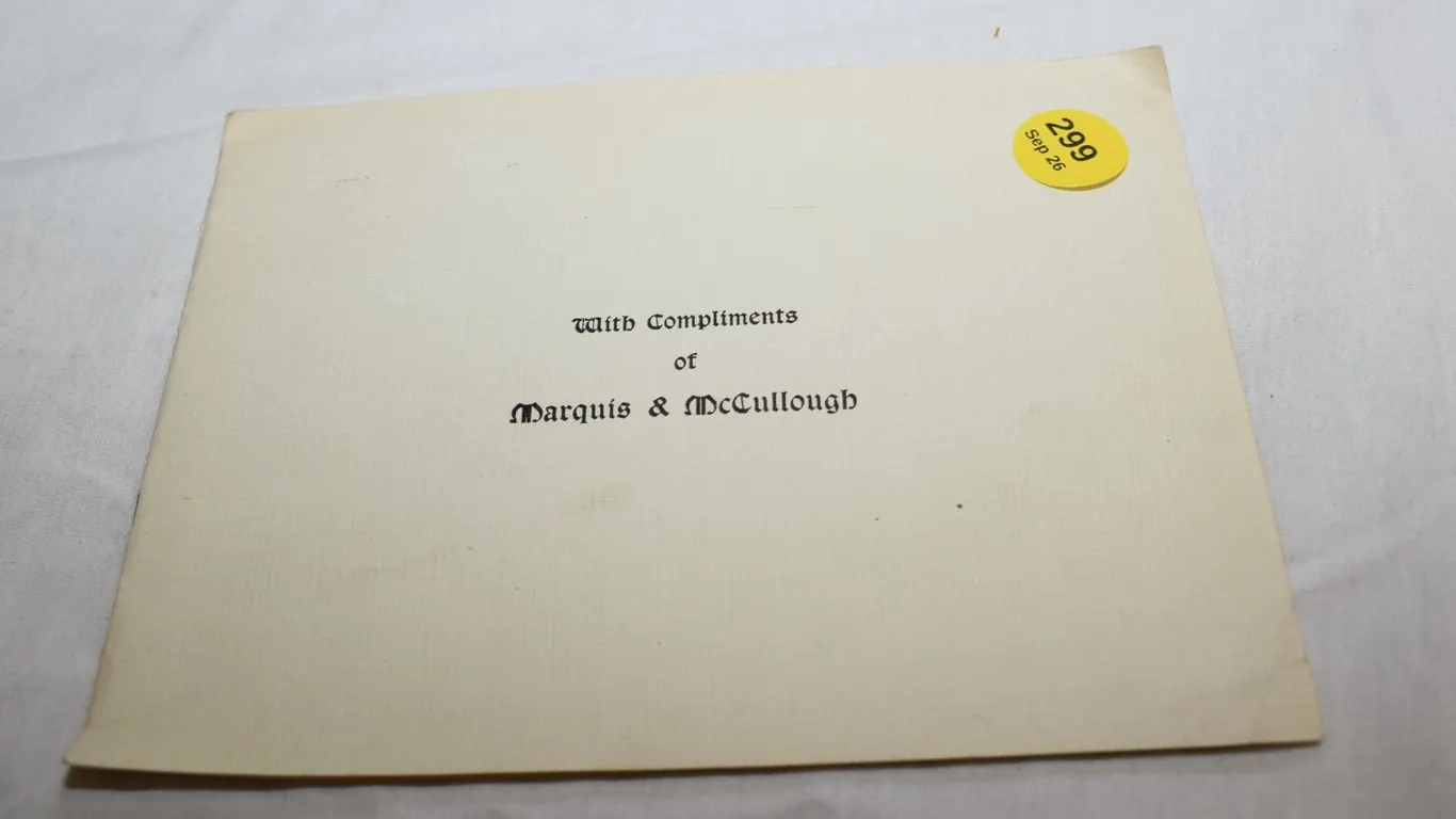 Marquis & McCullough Store Booklet
