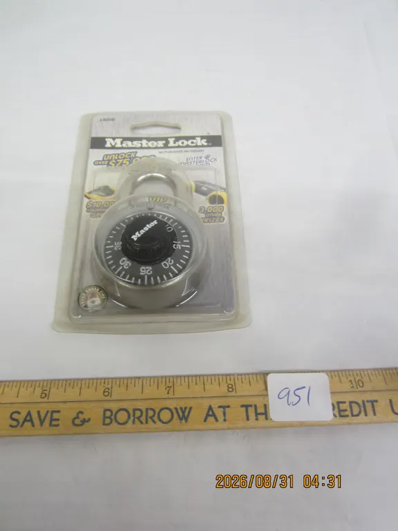 951. New in Package a Master Lock Combination Pad Lock