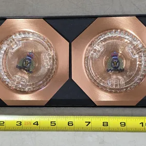 Twin Official copper RCMP ashtrays - NEW