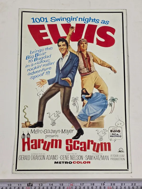 Elvis “Harum Scarum” Metal Movie Sign