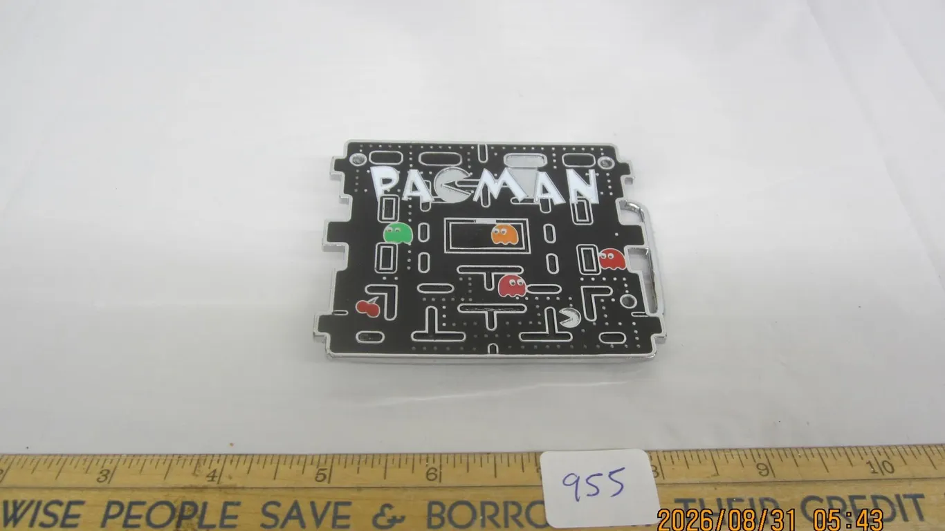 955. Vintage Pacman Belt Buckle