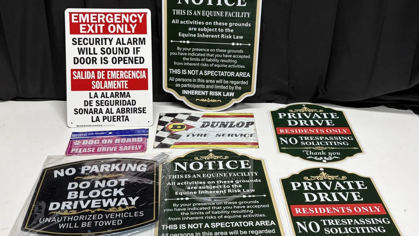 Lot of assorted Sign Boards.