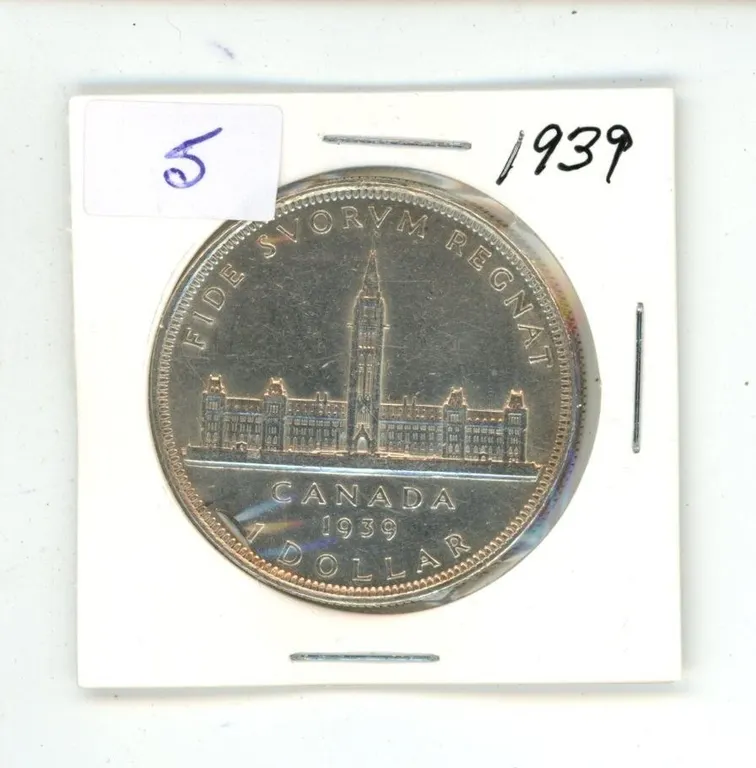1939 Canada Silver Dollar