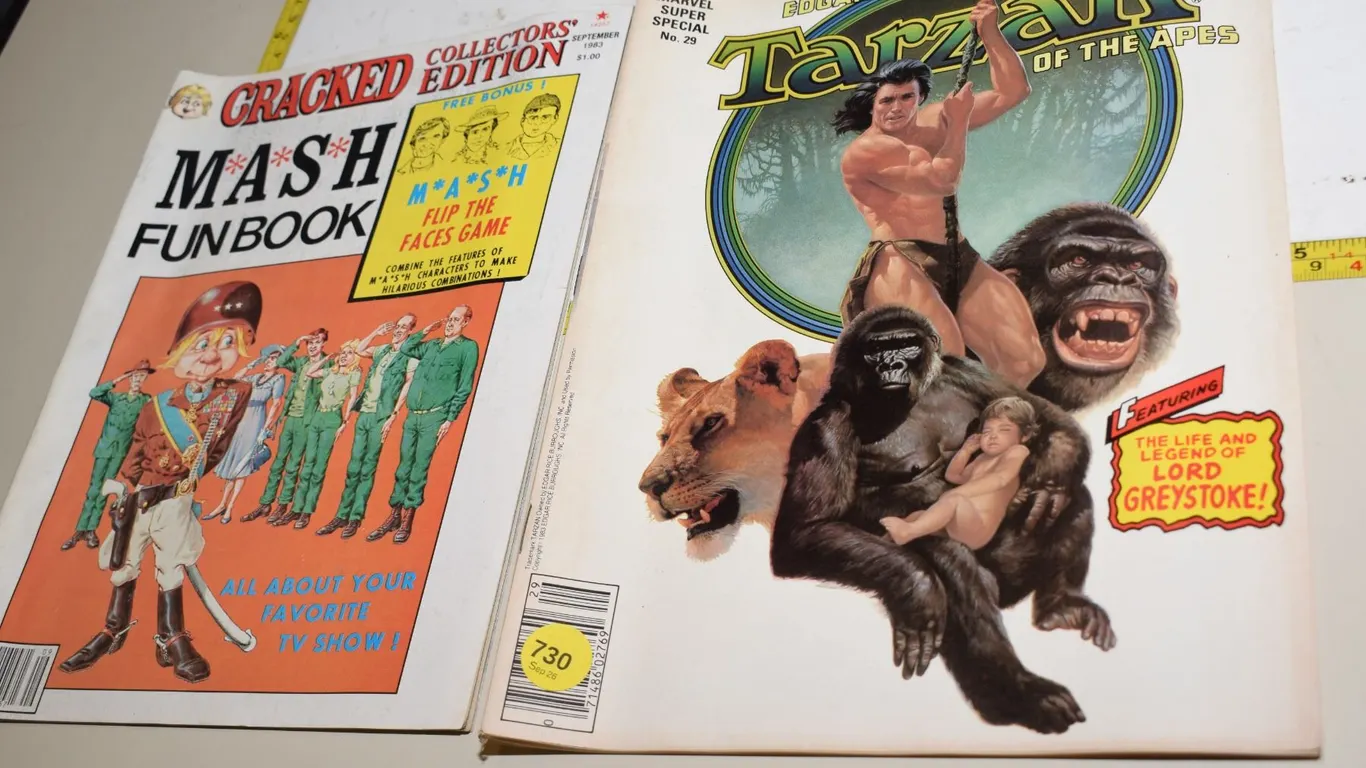 1983 Cracked M*A*S*H Fun Book & Tarzan Comic Book #29