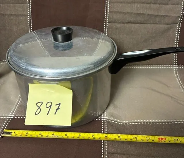Vintage Aluminium Cooking Pot, 3 Quart