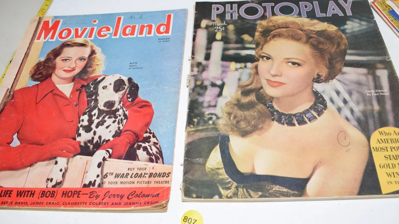 1940’s Movie Magazines (one missing back cover)