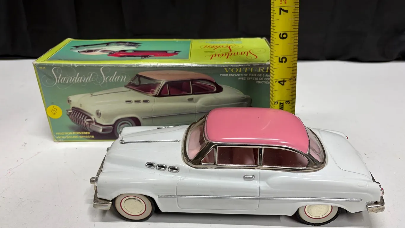 2-Door Early 50’s Buick Friction Powered Car, 11”