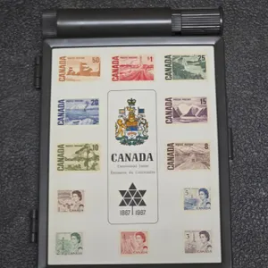 RARE - 1967 Centennial (16) Stamp Box