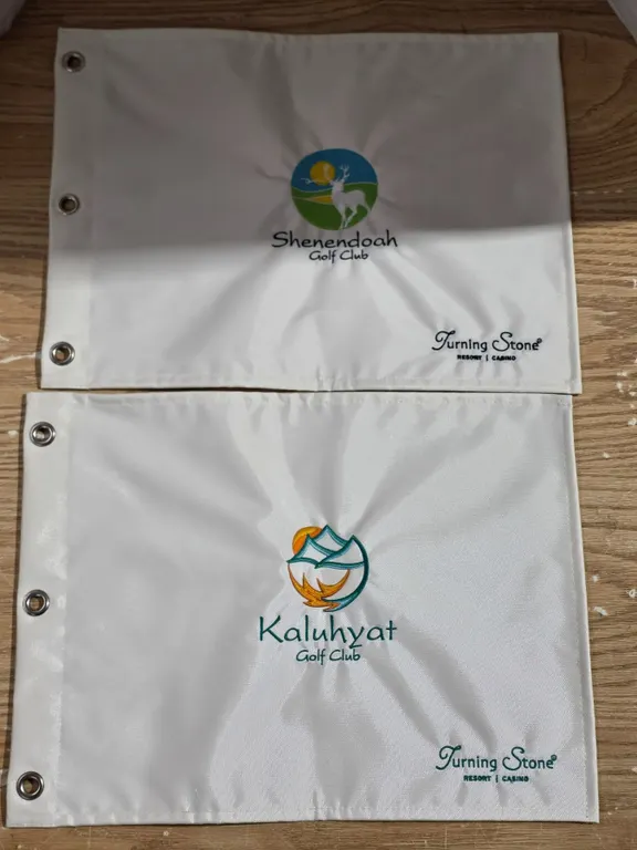 (2) Turning Stone Golf Club Flags