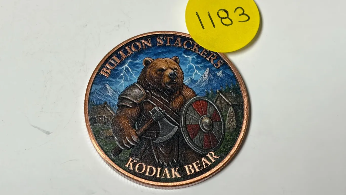 Bullion Stackers - Kodiak Bear Coin.
