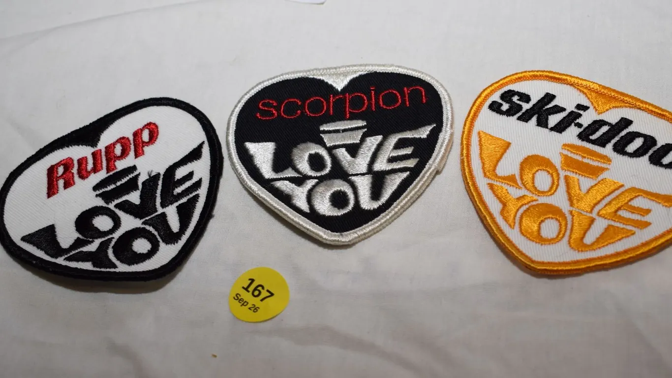 (3) 1970s NOS Vintage Snowmobile Patches